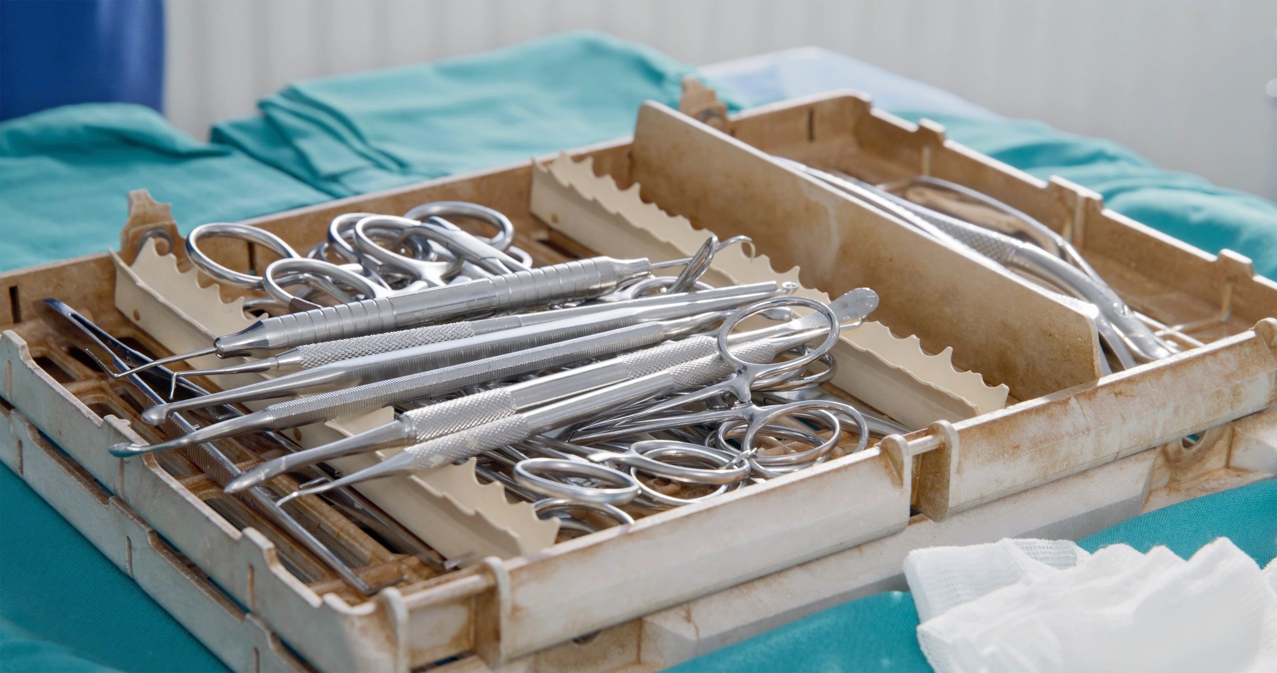 Professional surgical items in a medical setting