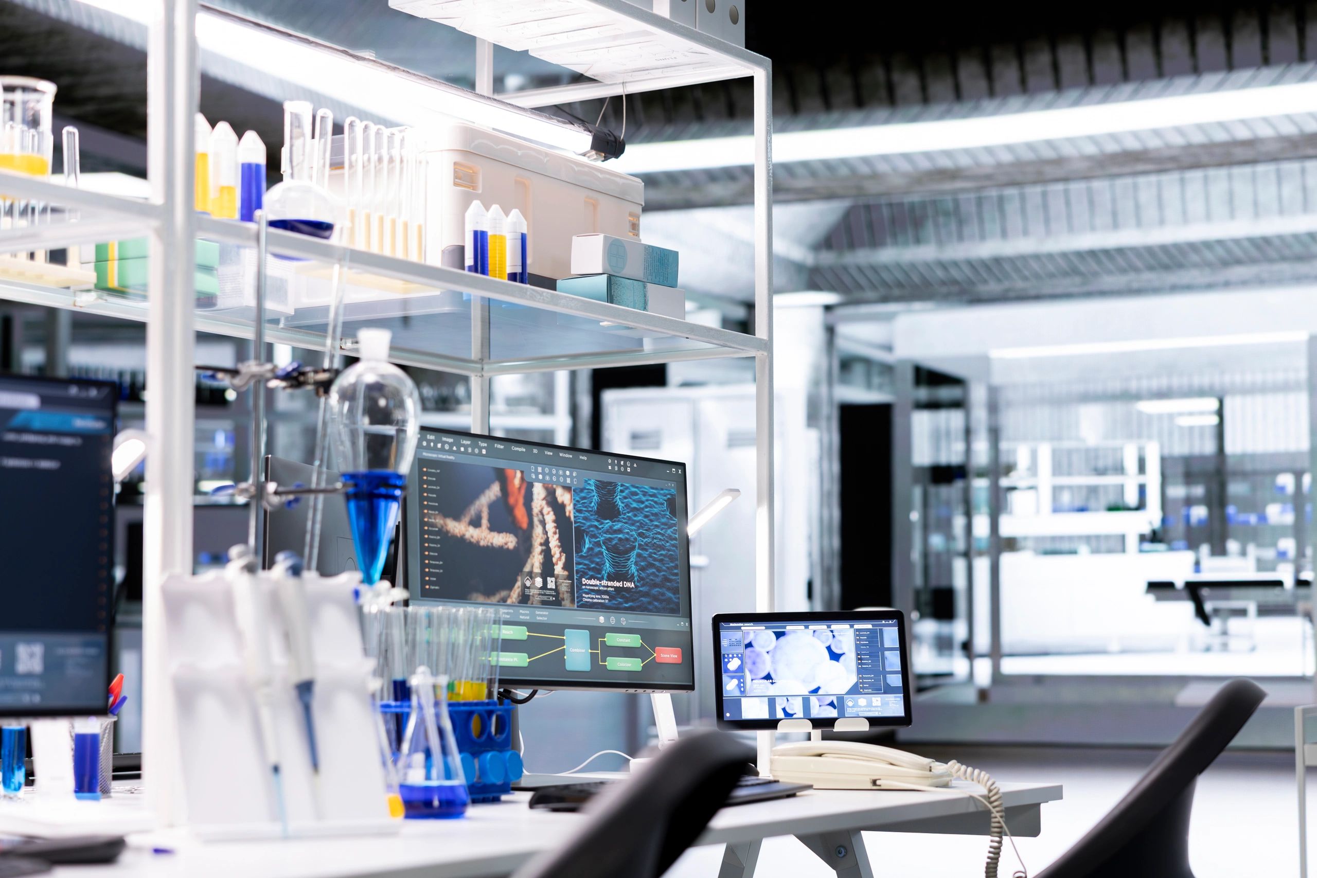 modern pharmaceutical laboratory